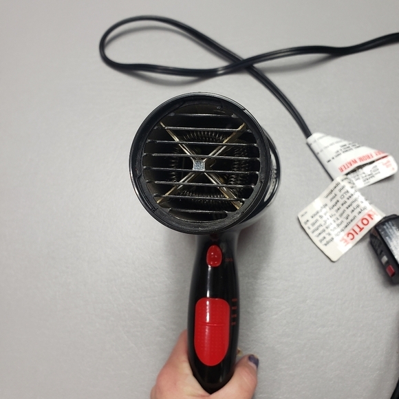 3/$15 sunbeam red and black hair dryer - Picture 4 of 7